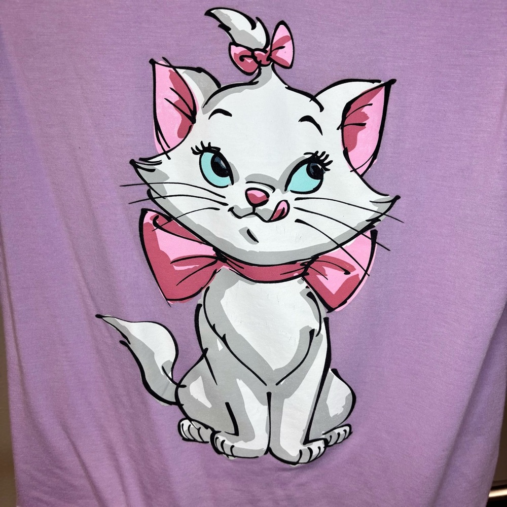 Disney Marie Short Sleeve Pink Women’s XXL T-Shirt - Picture 3 of 4